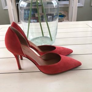 Vince Celeste Coral Suede Pumps